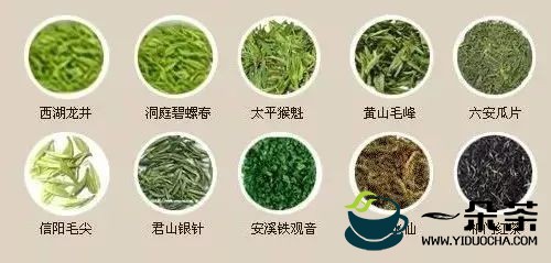 中国十大名茶品质特征