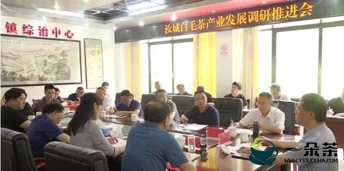 白毛茶产业发展协调指挥部到三江口镇调研白毛茶产业发展情况